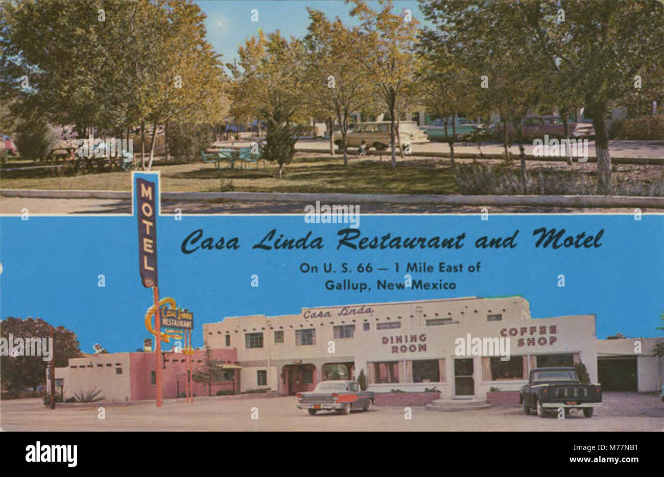Casa Linda Restaurant and Motel (NBY 434464) Stock Photo