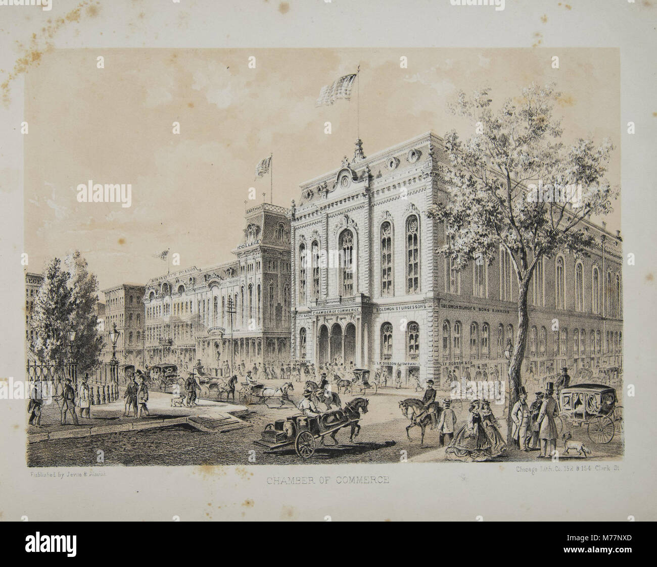 Commerce Historically A historical photograph of the Chamber of Commerce building, a ...