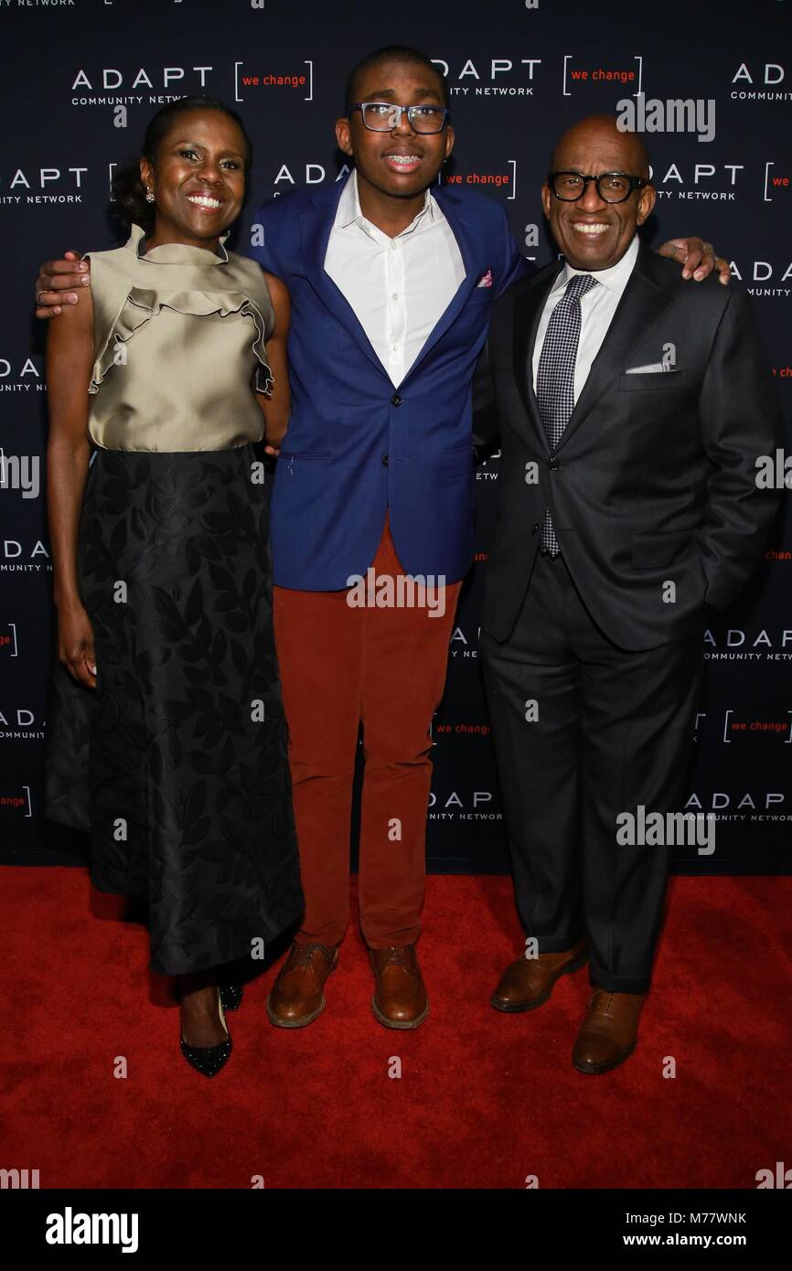 New York, NY, USA. 8th Mar, 2018. Deborah Roberts, Nicholas Roker, Al ...