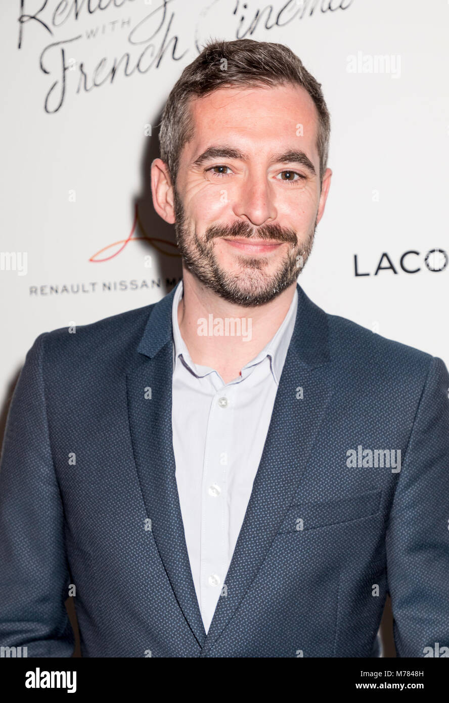 New York, NY, USA - March 8, 2018: Xavier Legrand attends Renez-Vous with French Cinema Opening Night - Barbara US Premiere at FSLC’s Walter Reade Theater, Manhattan Stock Photo