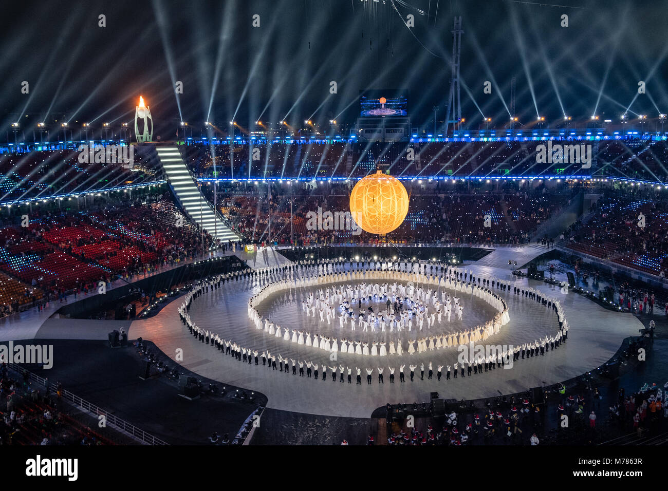 OLYMPICS 2018 PHOTO 4X6 Opening Ceremony Tiger PyeongChang Winter Sports 