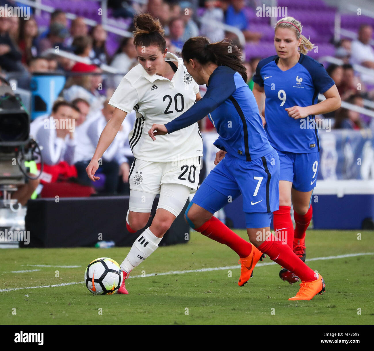 Orlando, Florida, USA. 7th Mar, 2018. Germany midfielder Lina Magull
