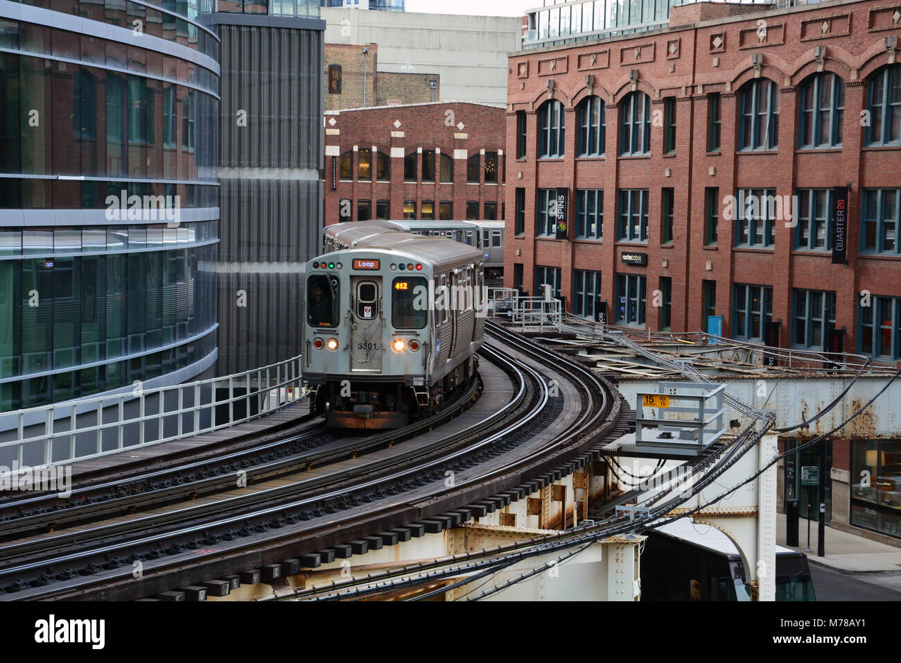 Cta train hi-res stock photography and images - Alamy