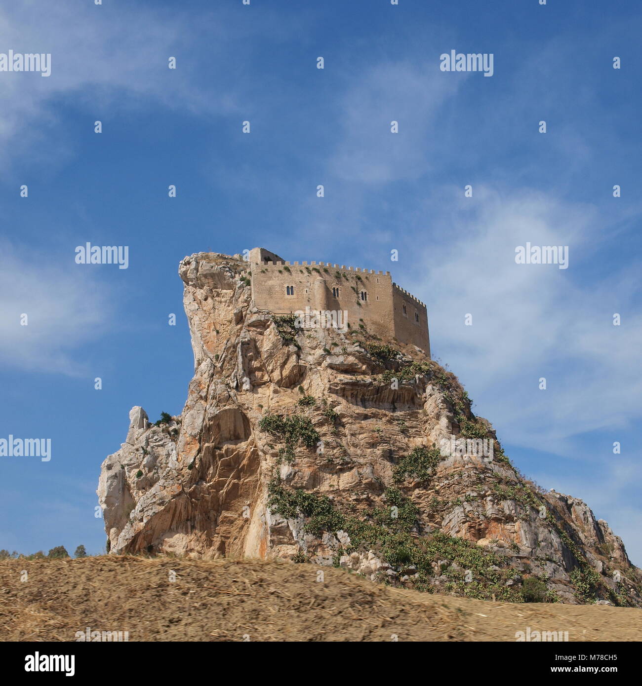 Mussomeli castle, Sicily, Italy Stock Photo - Alamy