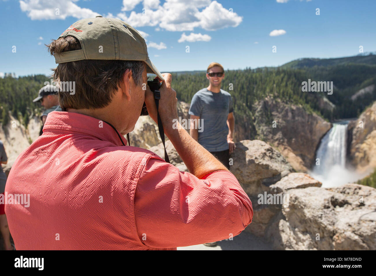 Standing for a portrait at Lookout Point Stock Photo Alamy