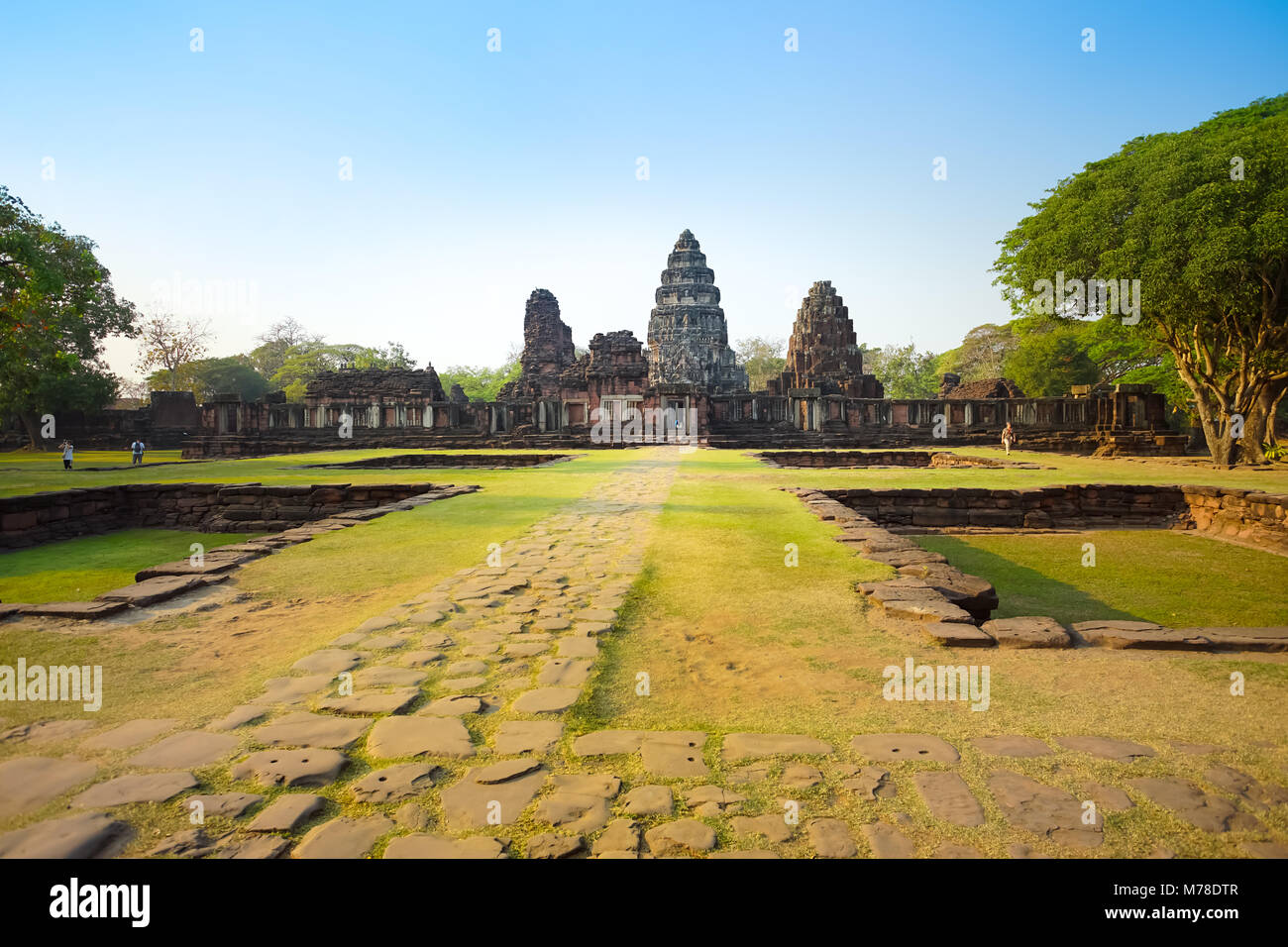 NAKHON RATCHASIMA, THAILAND - February 15, 2018: The world heritage Prasat Hin Phimai in Nakhon Ratchasima province, Thailand. The old temple of the A Stock Photo