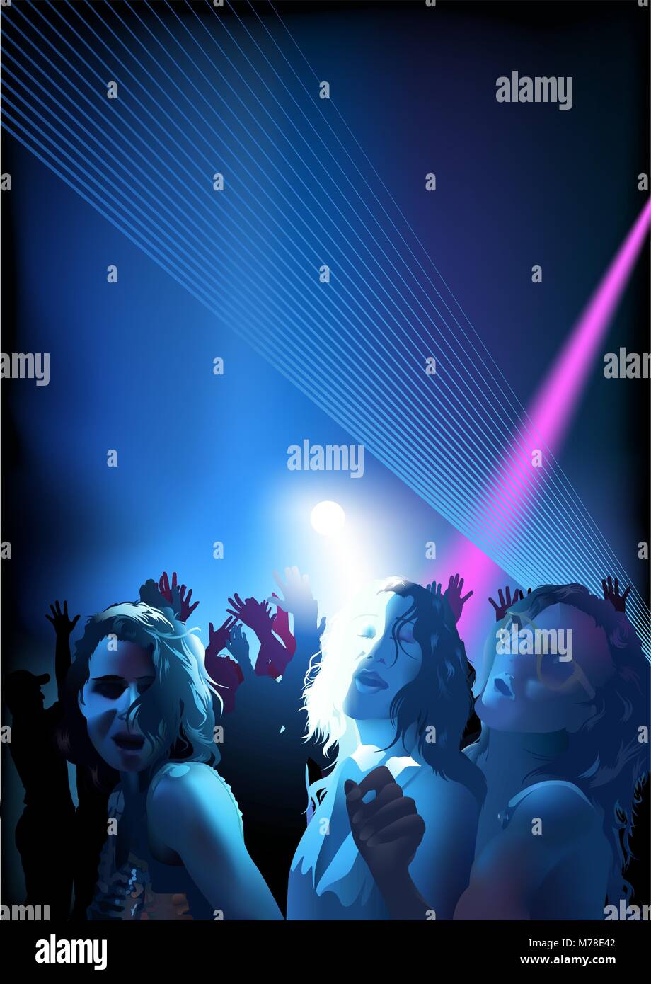 Girls music festival Stock Vector Images - Alamy