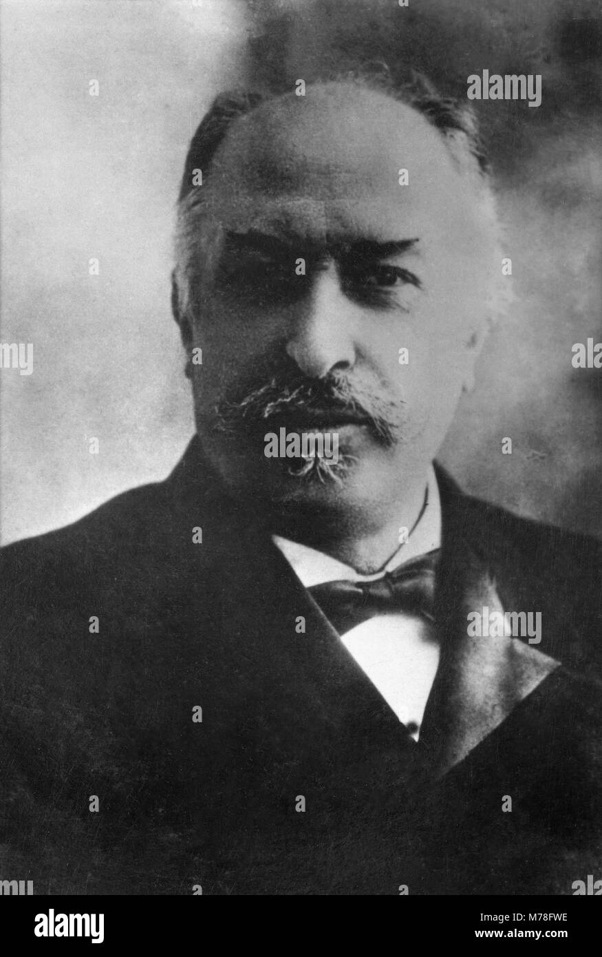 Portrait of Giovanni Giolitti ( 1842 - 1928 ) Italian deputy in 1883, president of the council in 1892 and 1901, then from 1911 to 1914  -  anonymous  Stock Photo