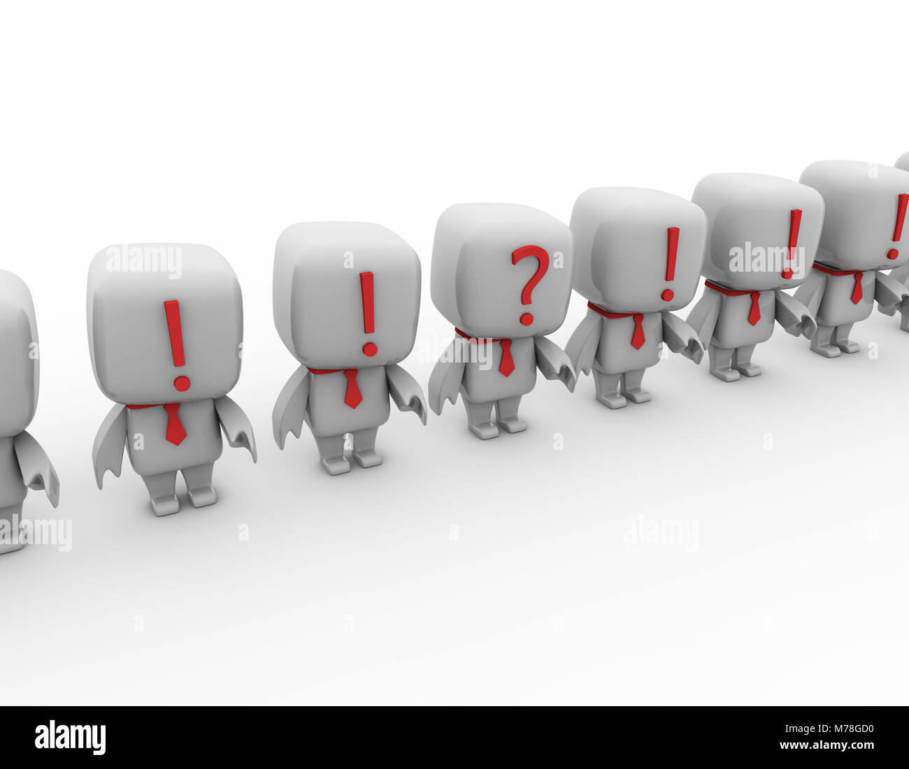 Exclamation mark question animation hi-res stock photography and images ...