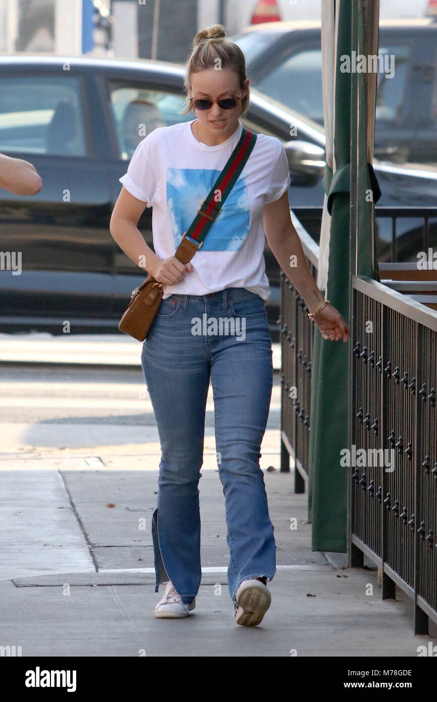 Olivia Wilde was all smiles after leaving Hugo's Restaurant in West
