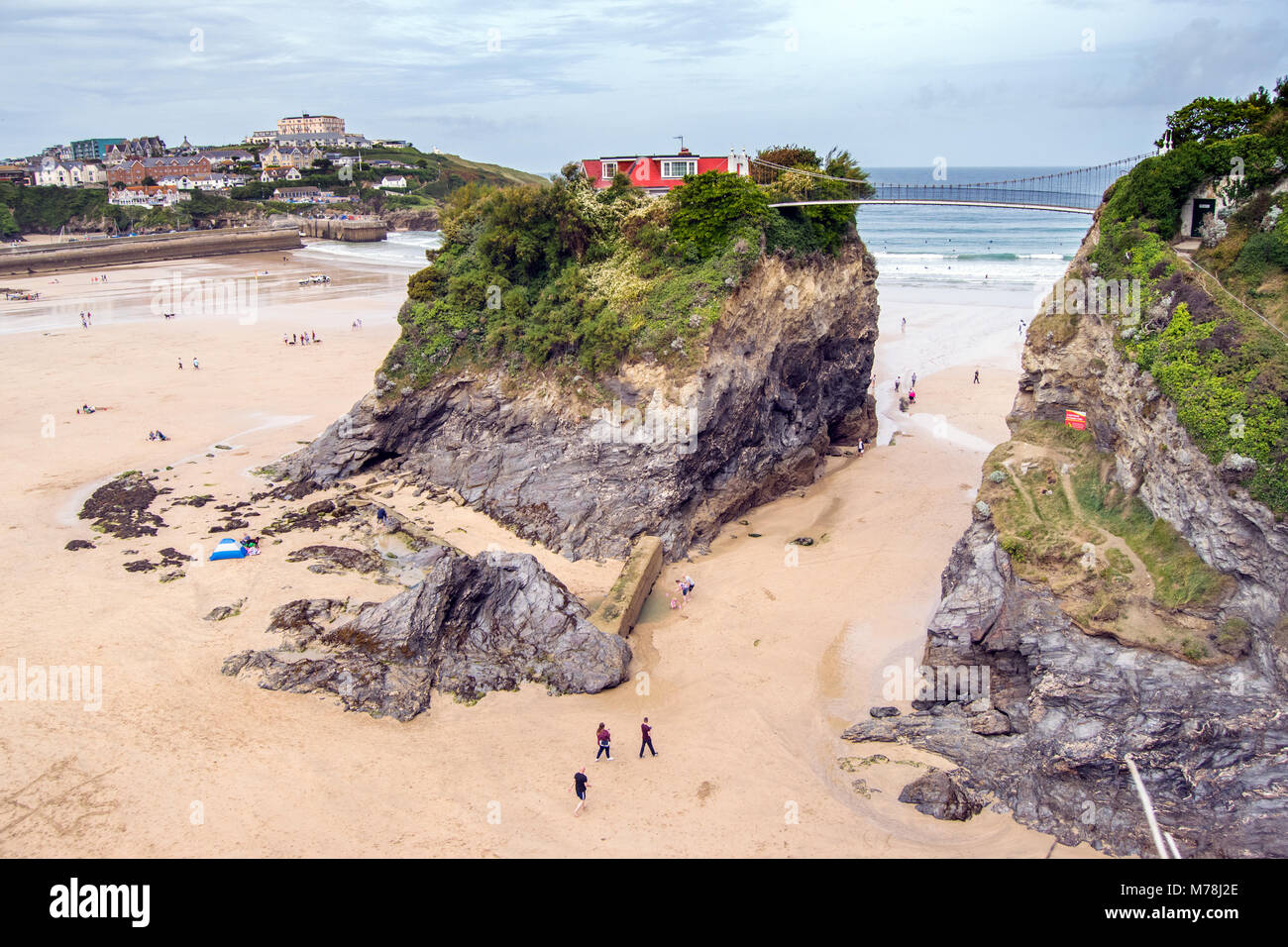 'House in the Sea', Newquay, Cornwall UK Stock Photo