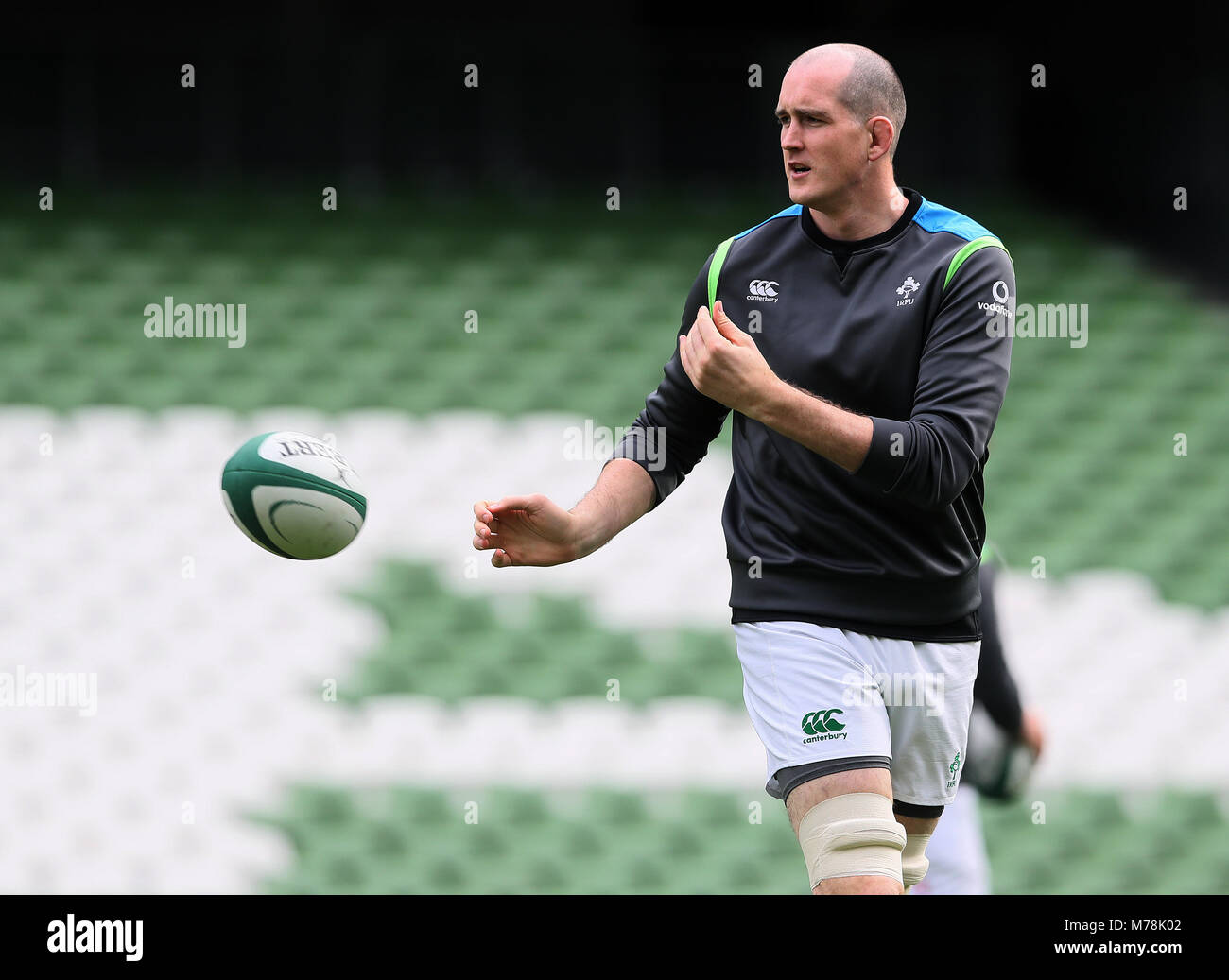 Ireland's Devin Toner during the captain's run at The Aviva Stadium, Dublin  Stock Photo - Alamy