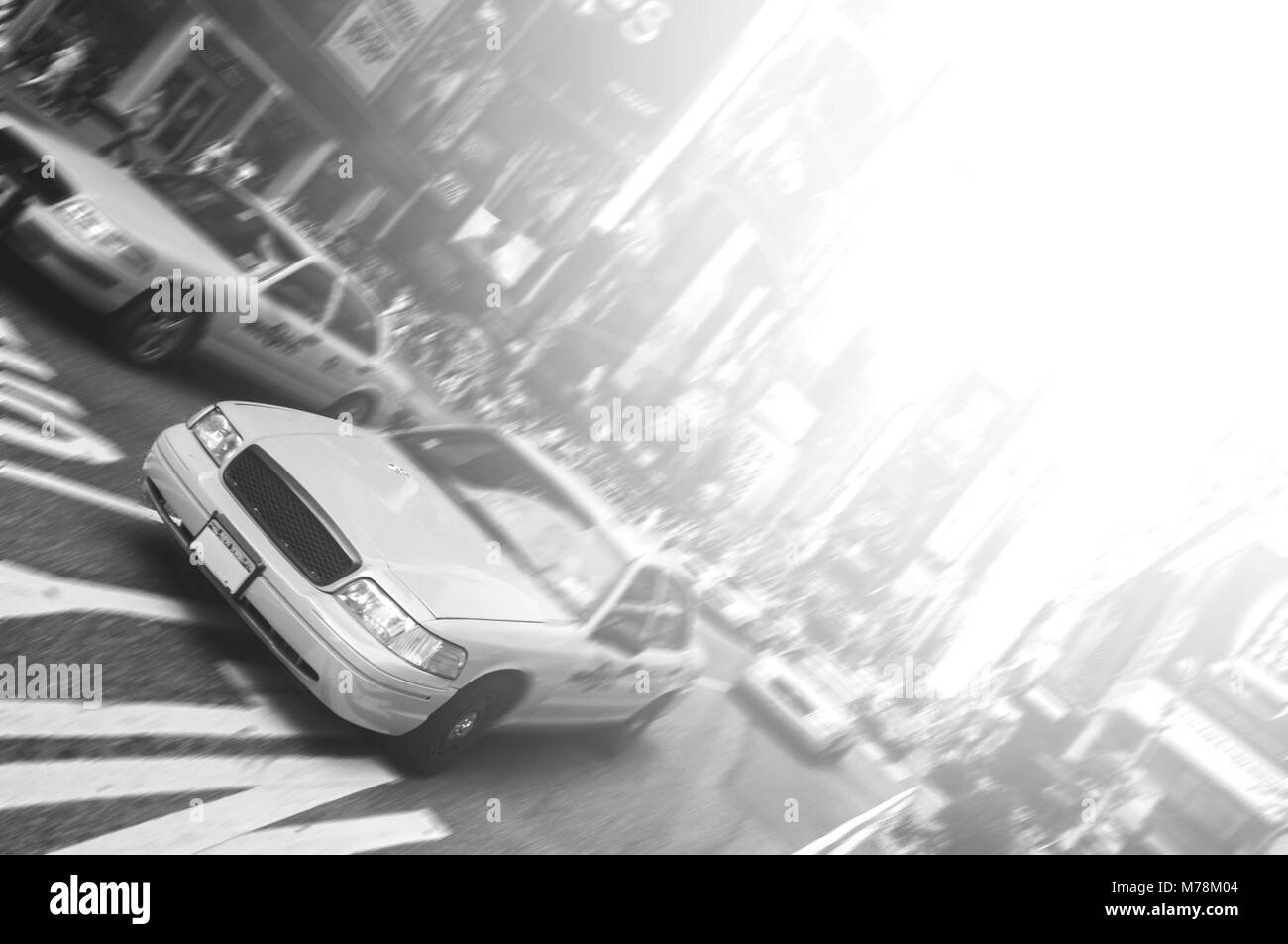 beautiful epic black and white photograph from new york city skyline Stock Photo