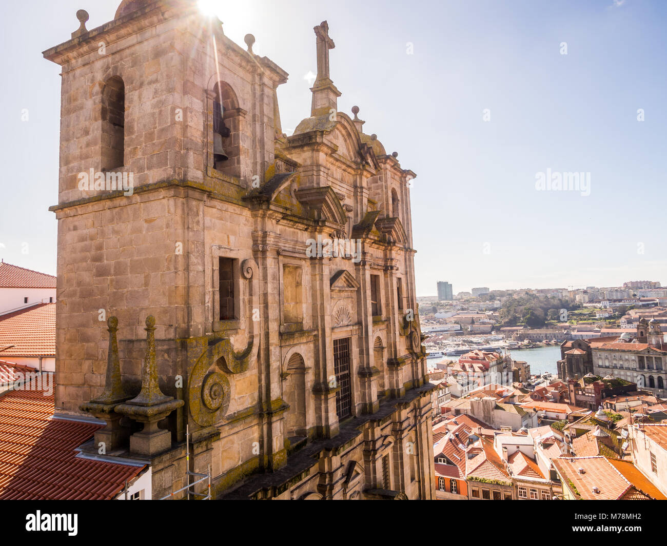 PORTO, PORTUGAL - FEBRUARY 12, 2018: Sao Lourenco Church and Convent in Porto, Portugal, populary known as Igreja dos Grilos. Stock Photo
