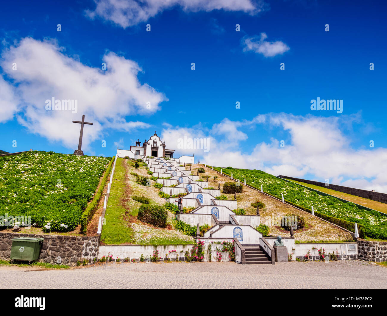 Chapel of Nossa Senhora da Paz, Vila Franca do Campo, Sao Miguel Island, Azores, Portugal, Atlantic, Europe Stock Photo