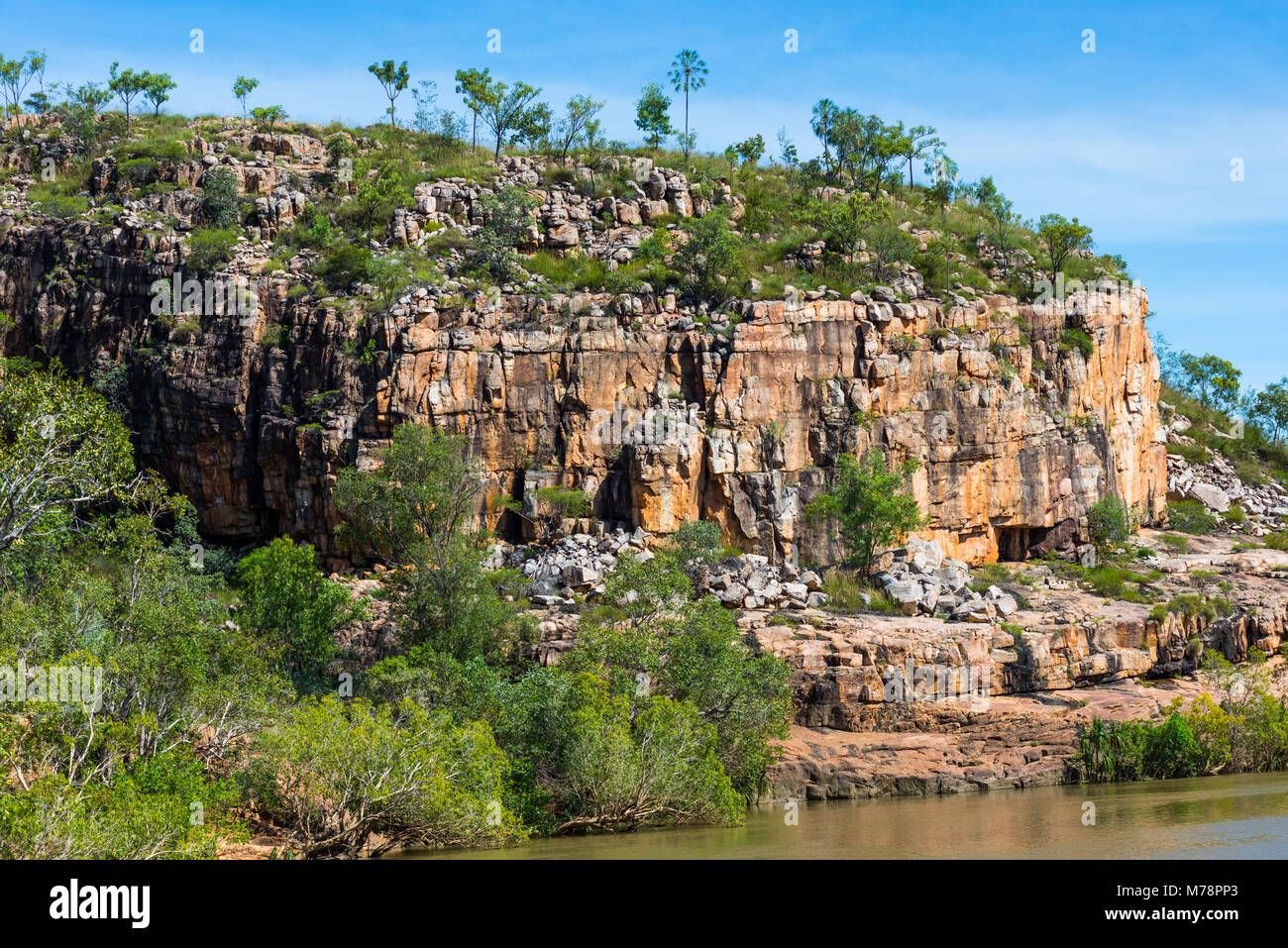 Rugged terrain at Katherine Gorge, Nitmiluk National Park, Northern Territory, Australia, Pacific Stock Photo