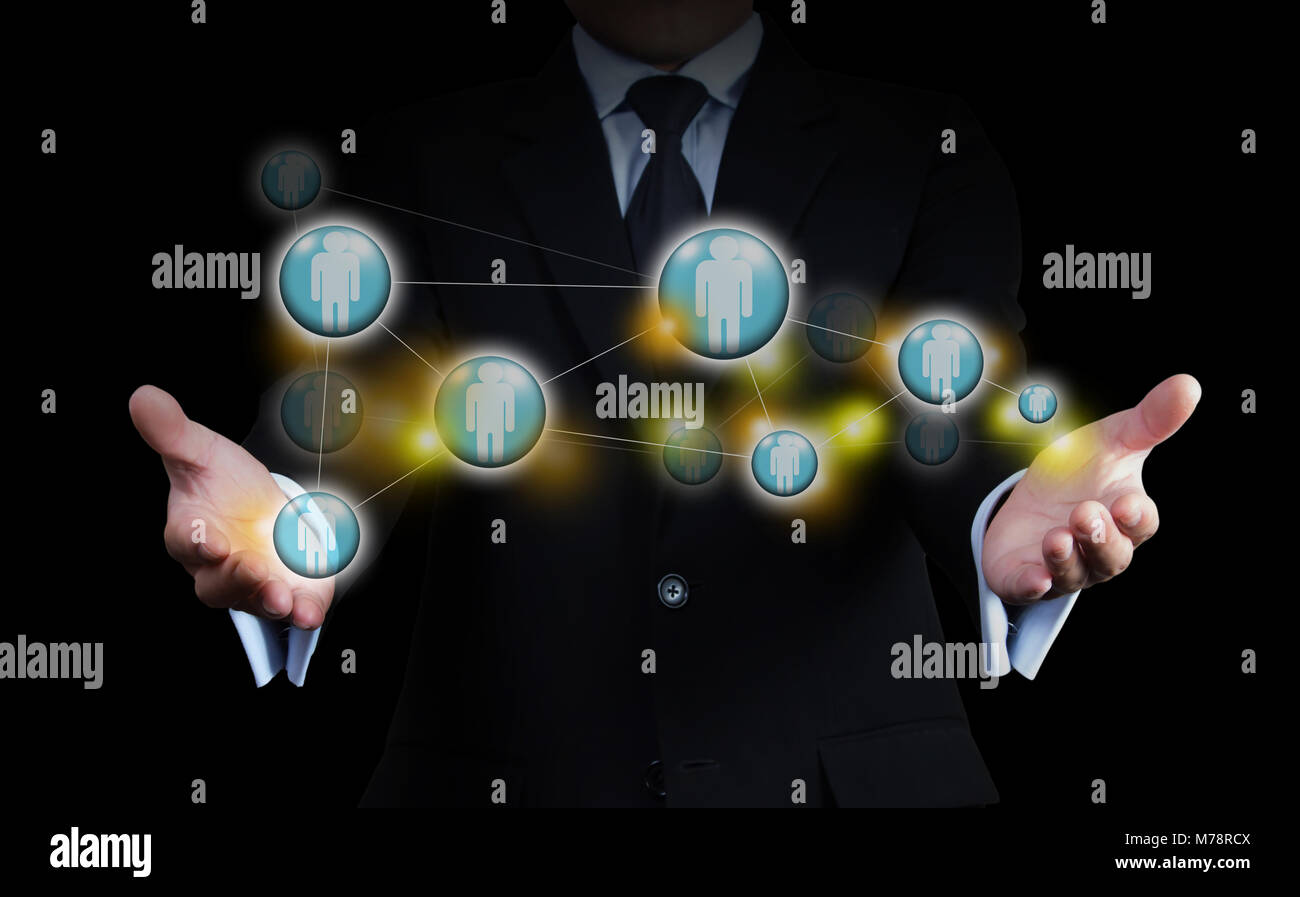 Business connection concept. Stock Photo