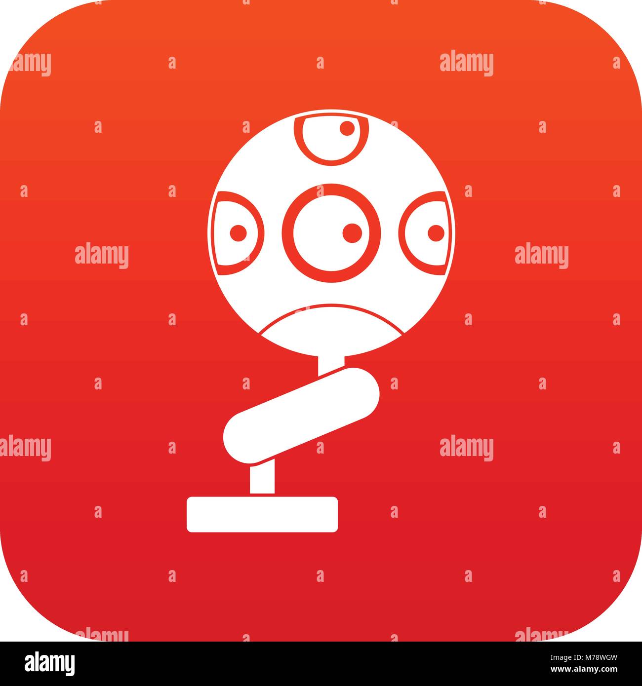 Game device icon digital red Stock Vector Image & Art - Alamy
