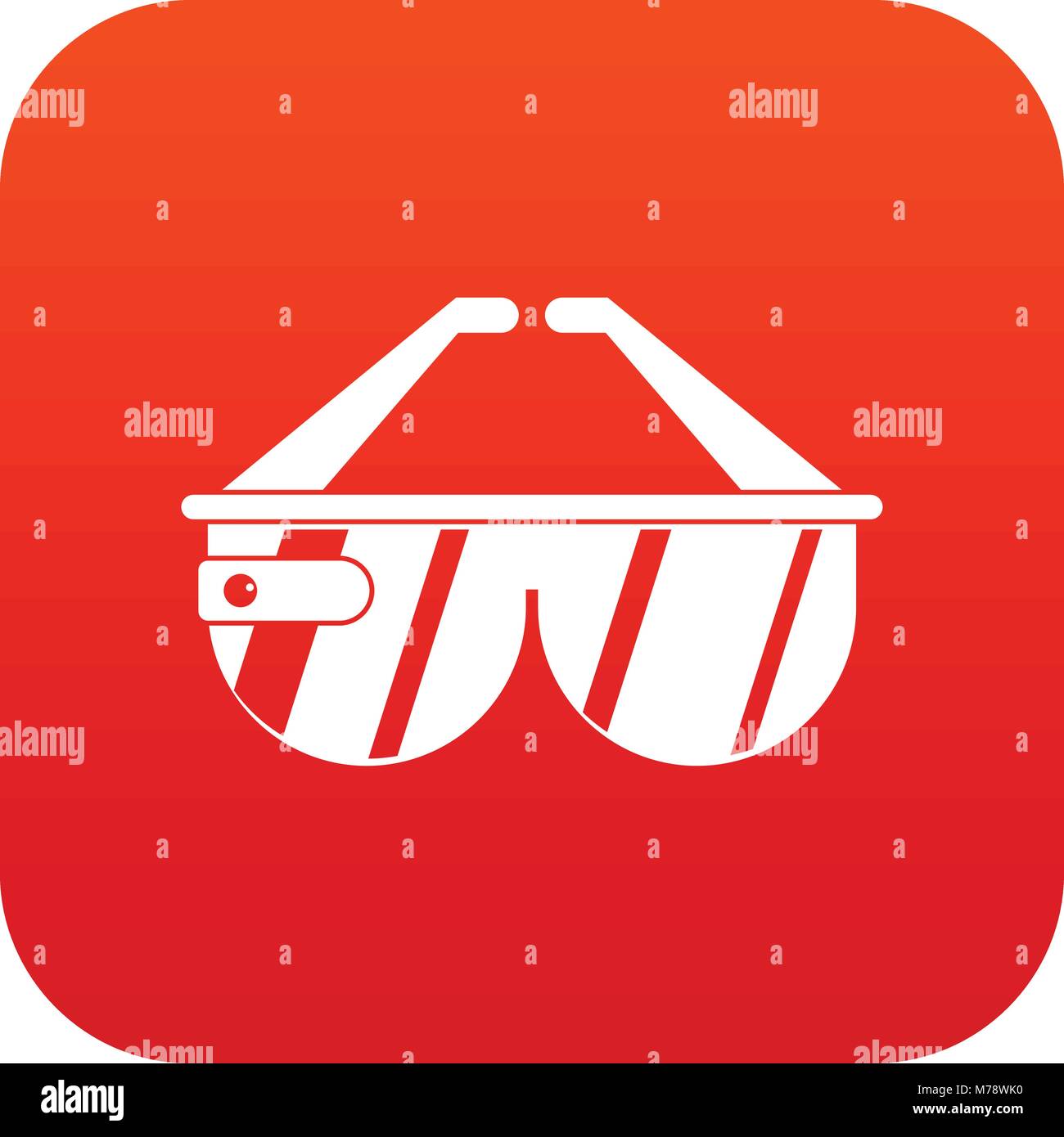 Game headset icon digital red Stock Vector Image & Art - Alamy