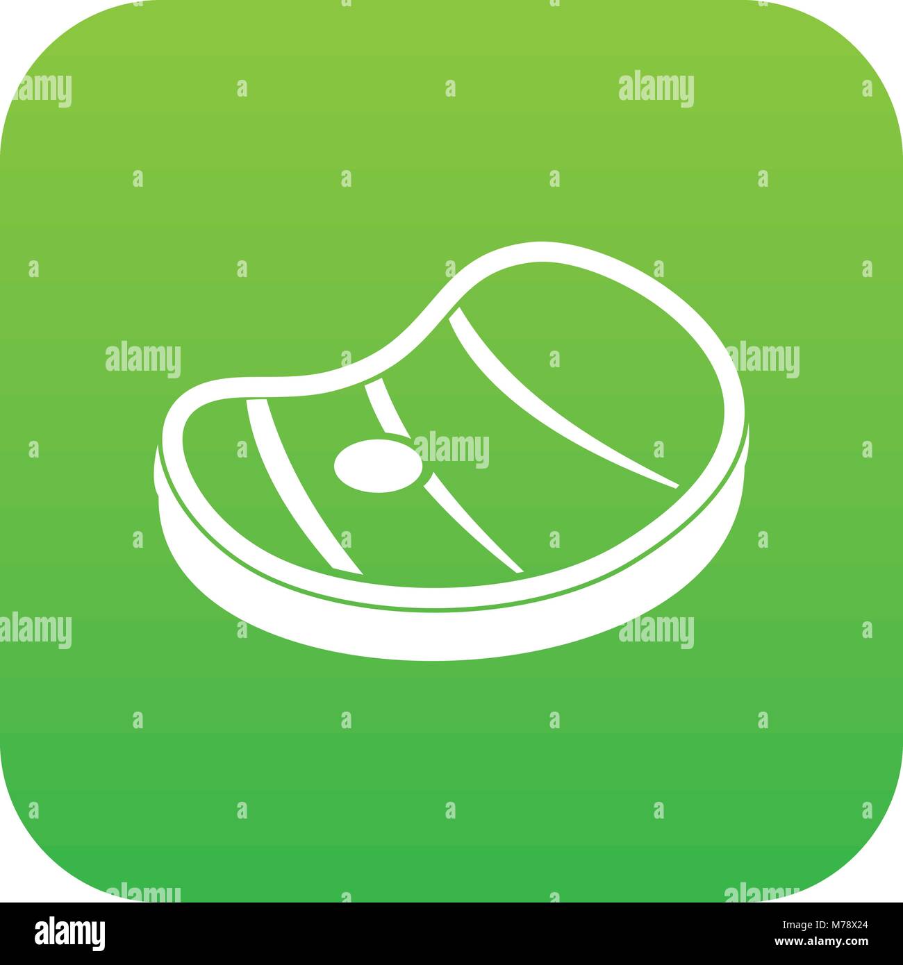 Steak of meat icon digital green Stock Vector Image & Art - Alamy
