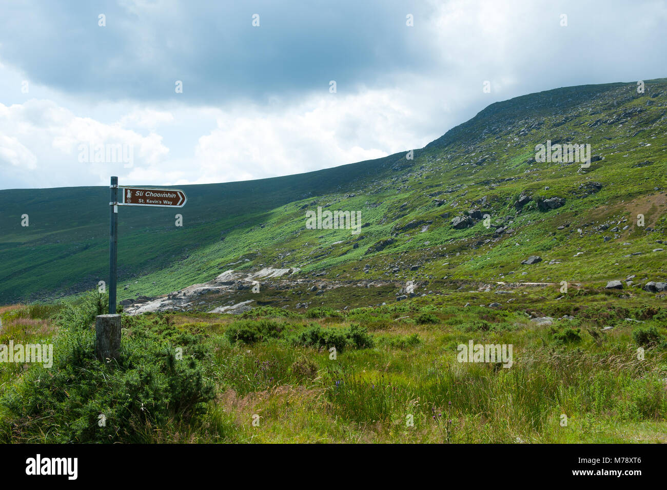 St. Kevin's Way in Co. Wicklow, Ireland Stock Photo