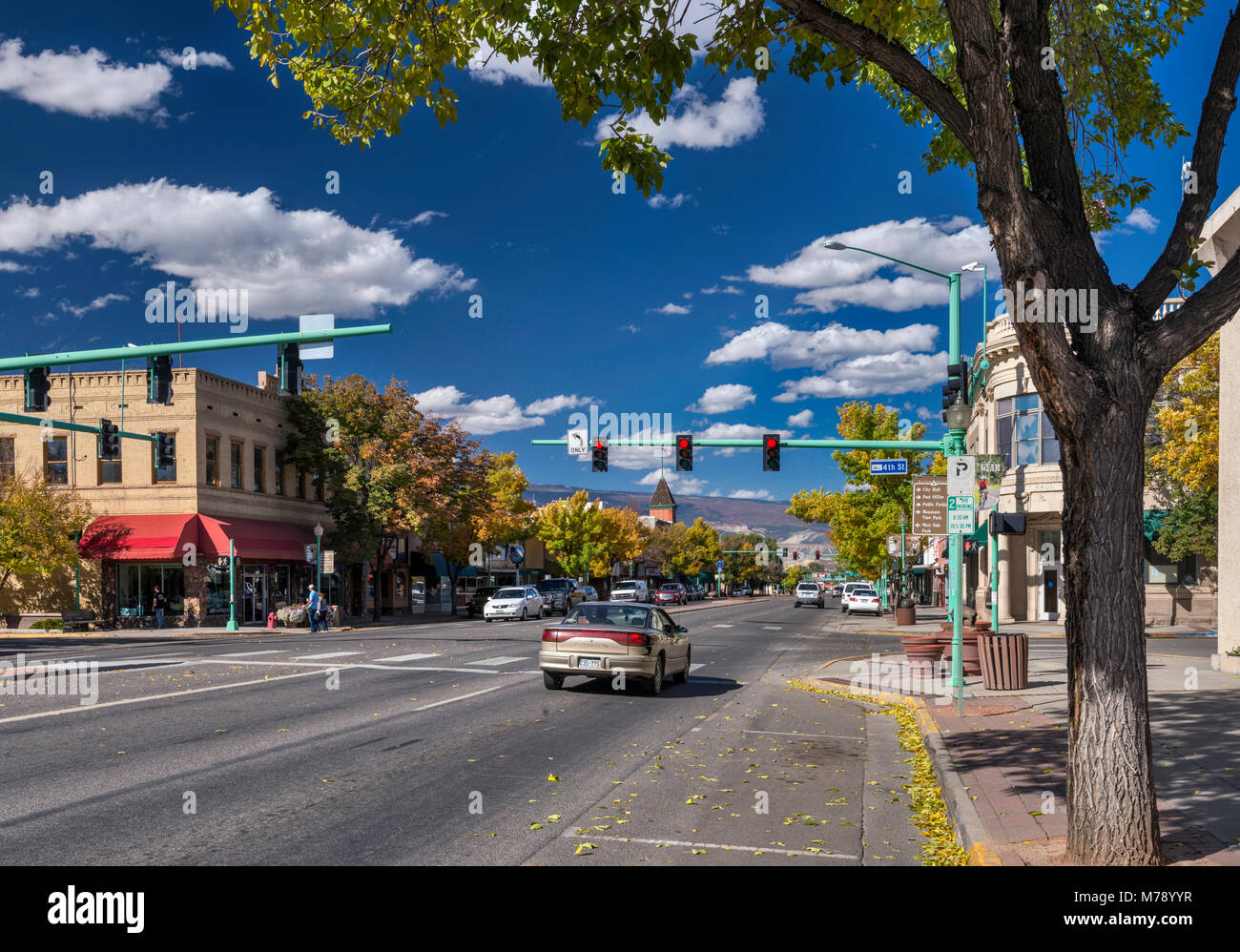 Main Street in Delta, Colorado, USA Stock Photo