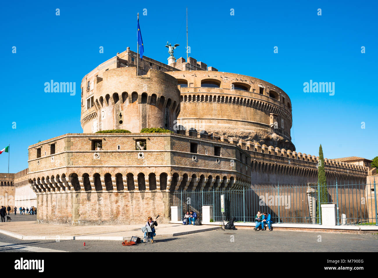 Castel Sant'Angelo (Castle of Holy angel). Rome. Lazio. Italy. Stock Photo