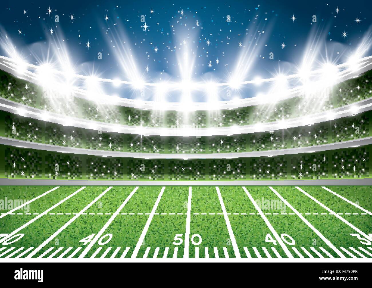 Cartoon Football Stands