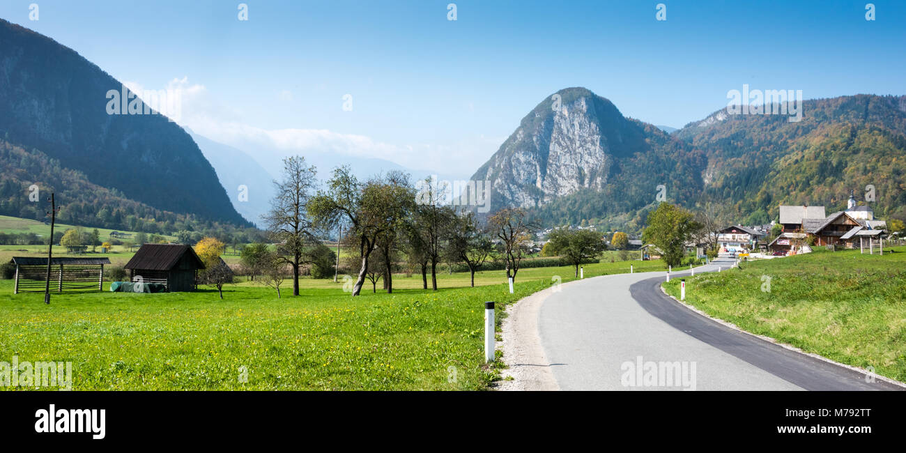 Alpine Scene near Lake Bohinj, Slovenia Stock Photo