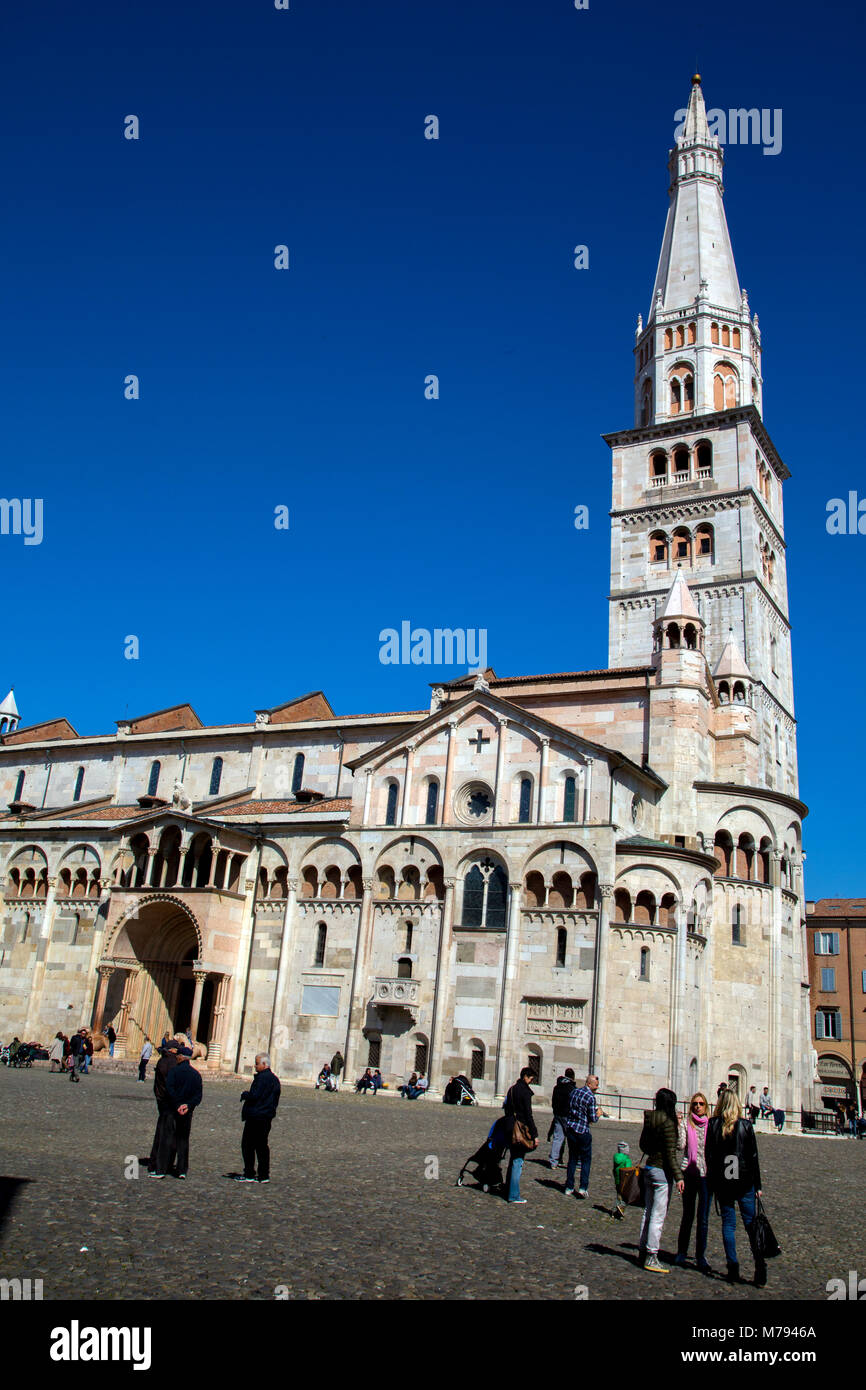 The Duomo facing Piazza Grande in Modena Italy Stock Photo Alamy