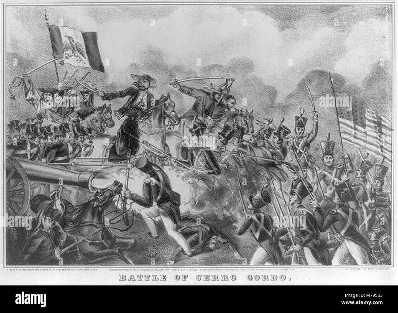 Battle of Cerro Gordo LCCN2003656455 Stock Photo Alamy