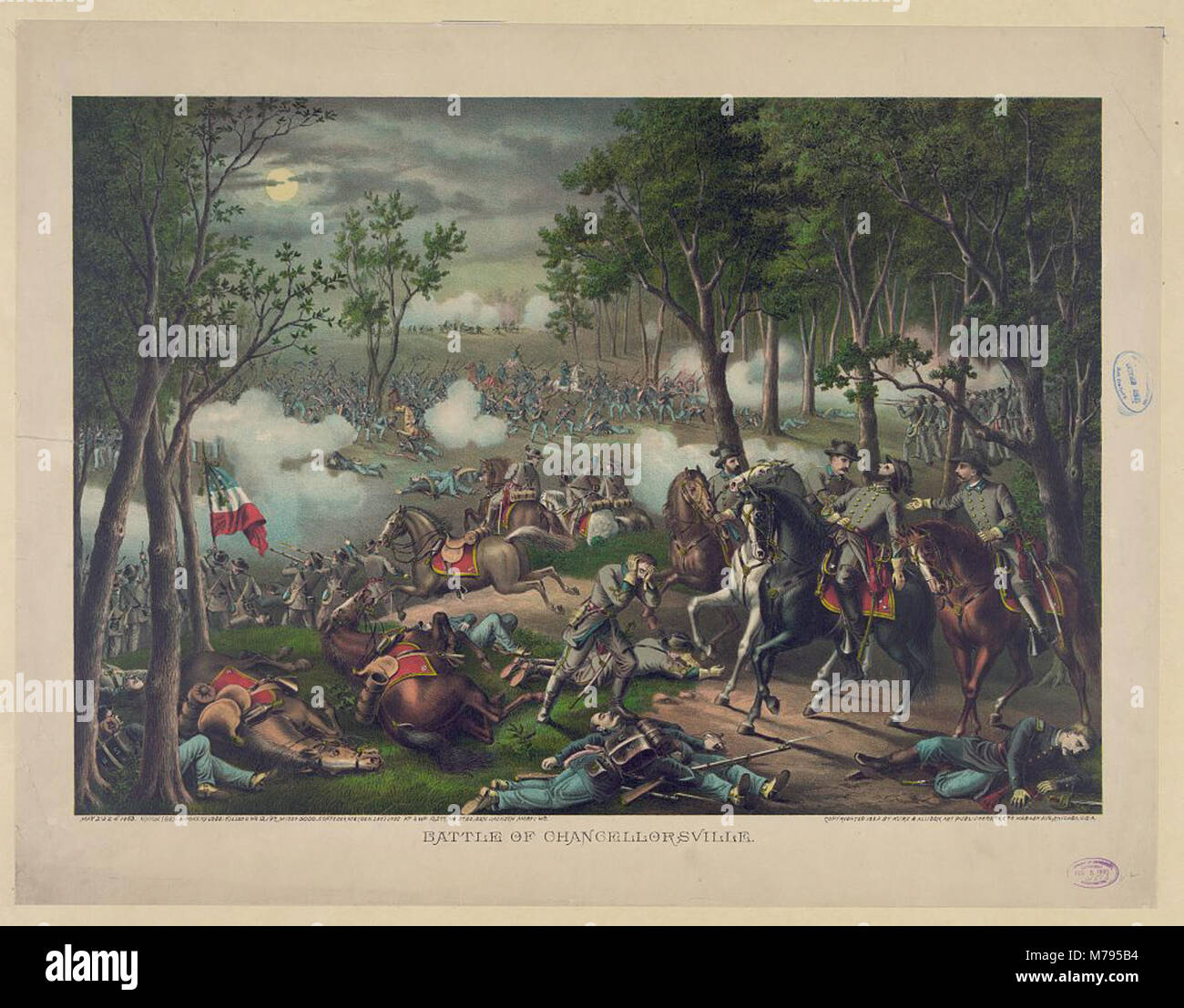 Battle of Chancellorsville LCCN91482103 Stock Photo