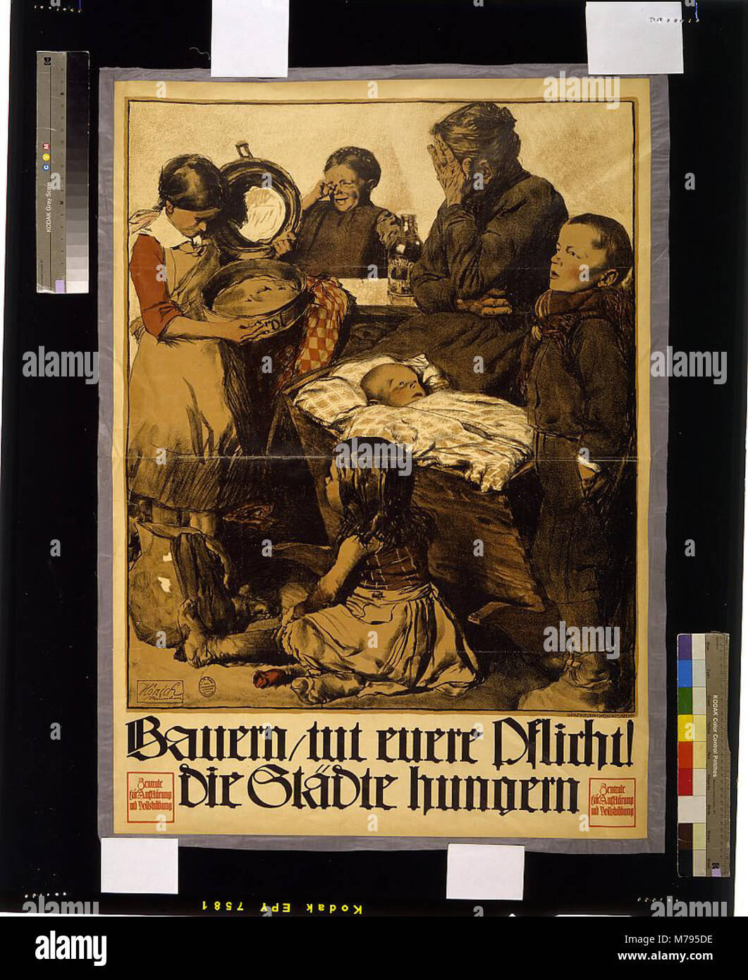 Propaganda Hunger A propaganda poster from Munich urging farmers to fulfill their duty to ...