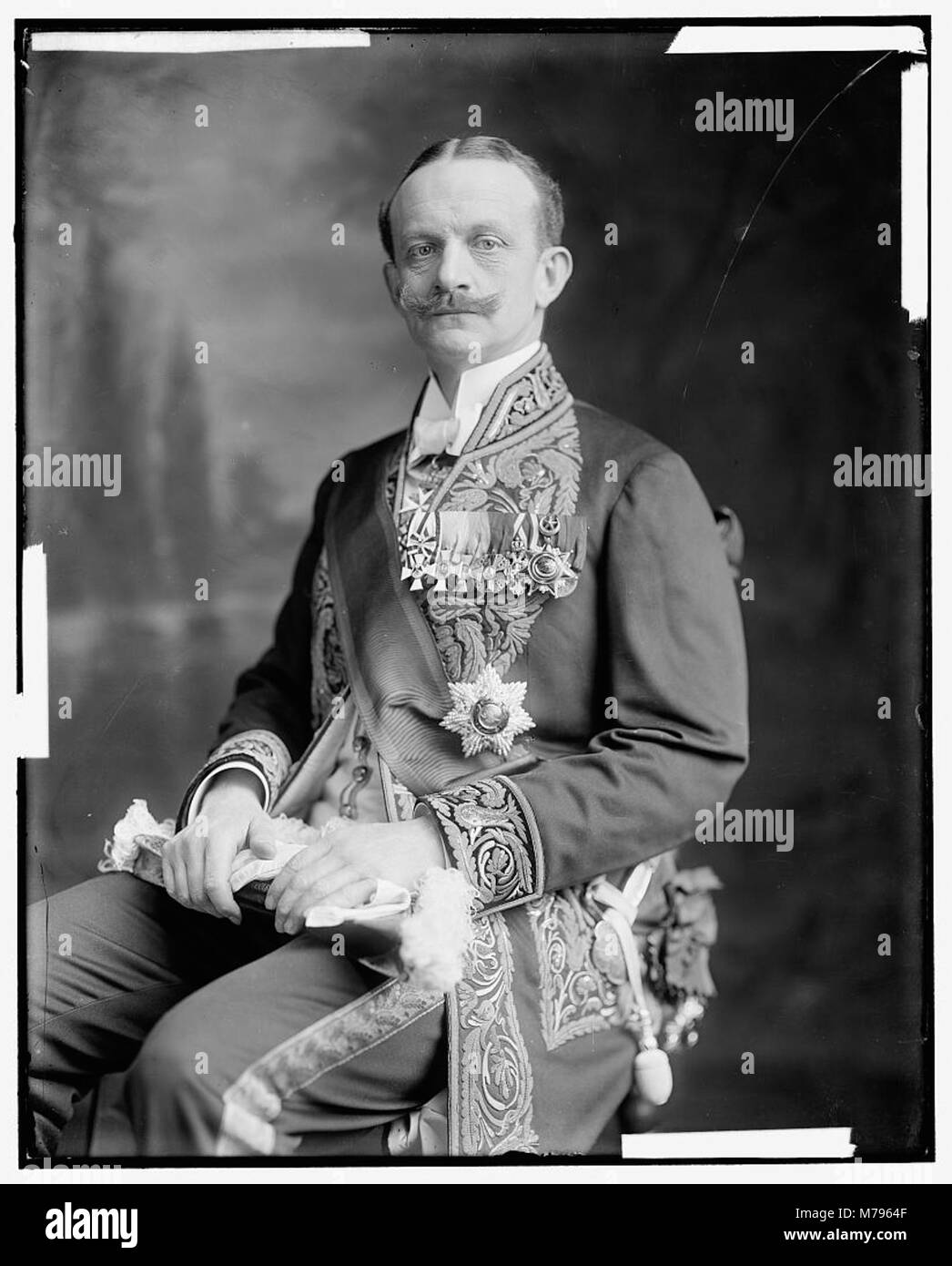Cont J A portrait of Count J.H. Bernstoff, capturing his noble status and ...