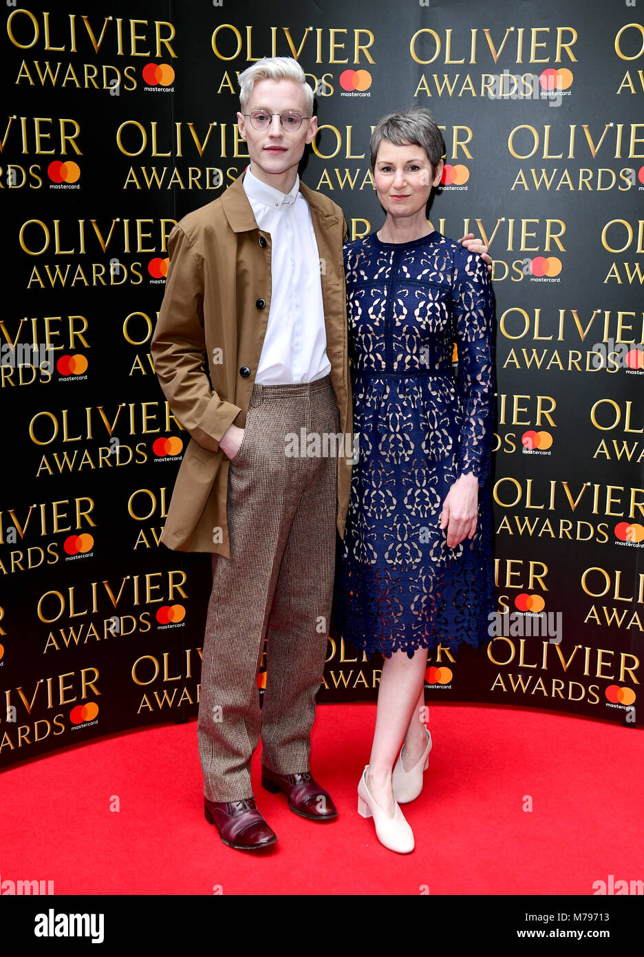 John McCrea (left) and Josie Walker attending the The Olivier Awards