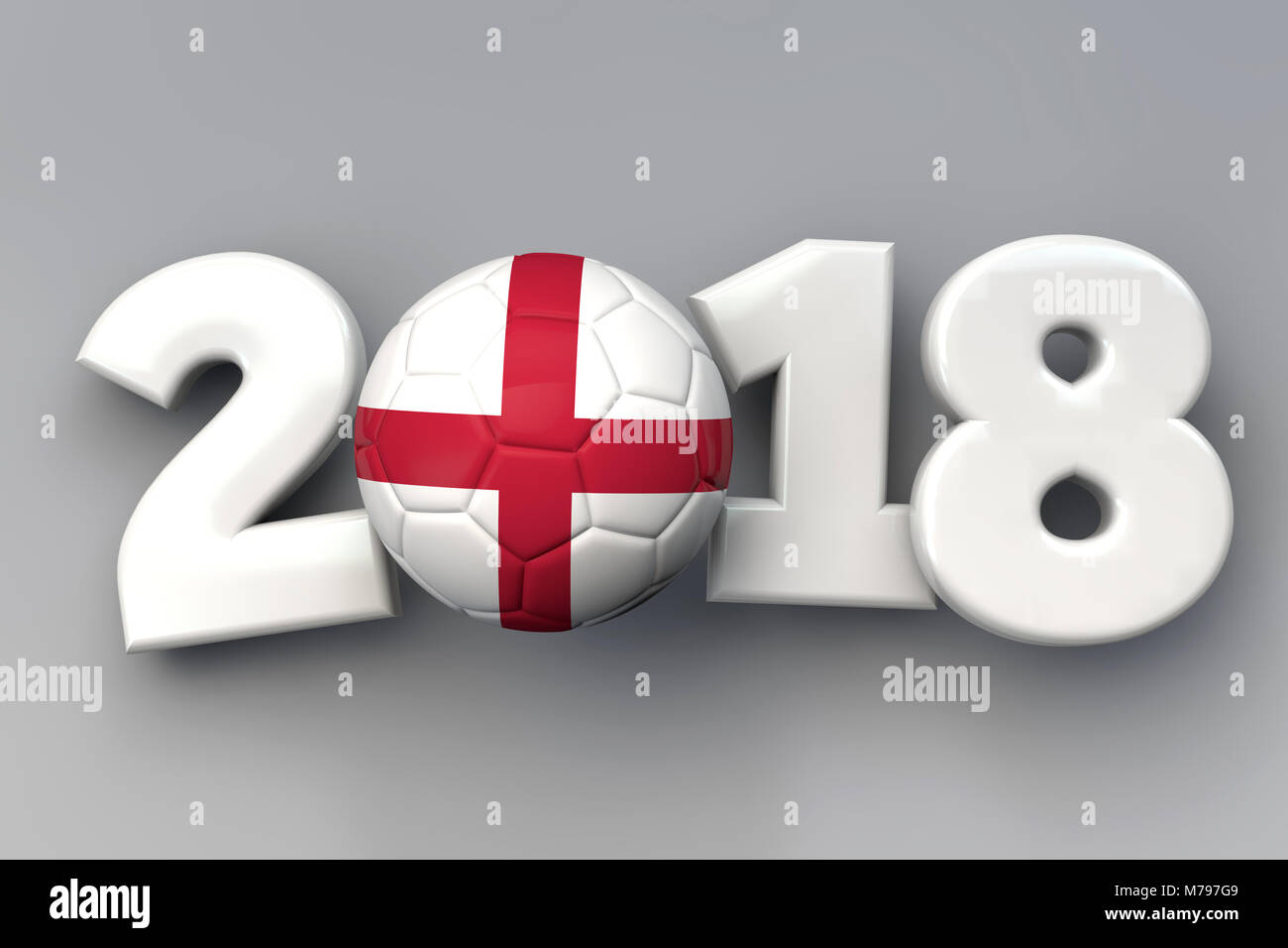 2018 England flag football background. 3D Rendering Stock Photo Alamy