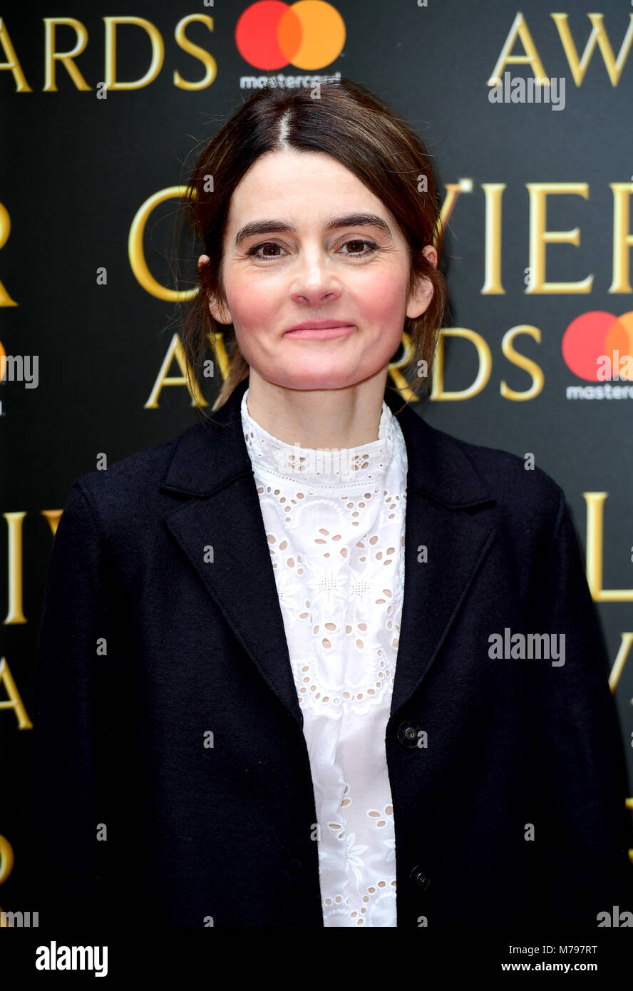 Shirley Henderson attending the The Olivier Awards with Mastercard