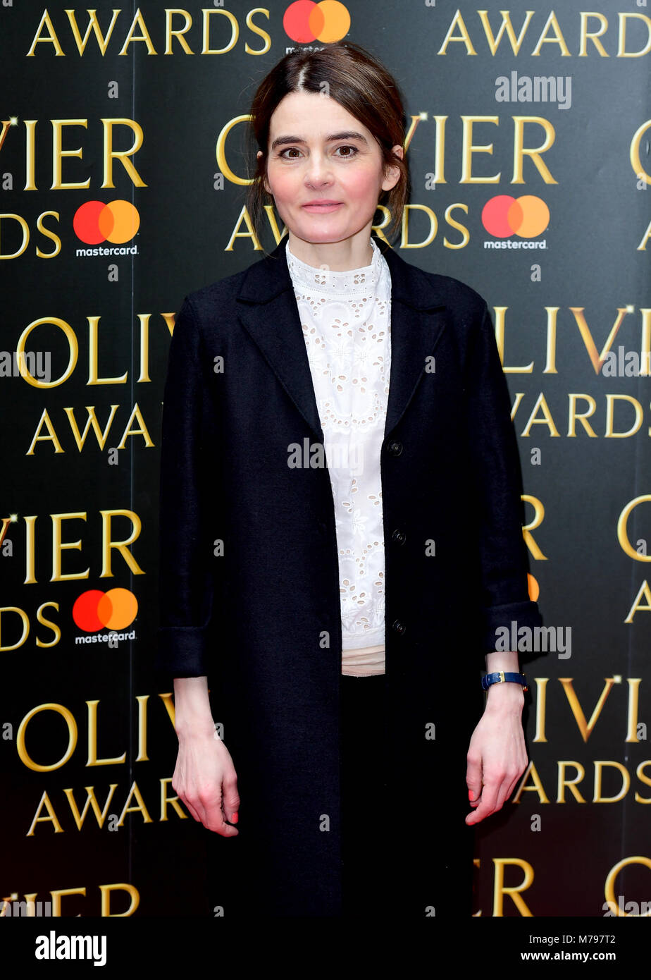 Shirley Henderson attending the The Olivier Awards with Mastercard