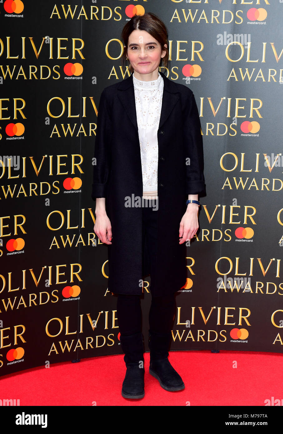 Shirley Henderson attending the The Olivier Awards with Mastercard
