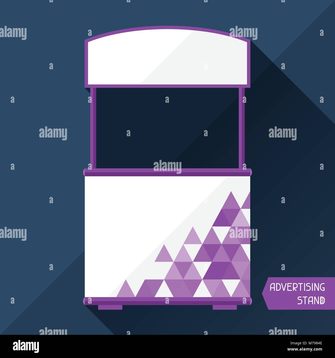 Template of advertising stand Stock Vector Image & Art Alamy