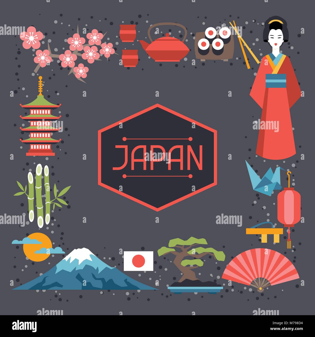 Japan frame design Stock Vector Image & Art Alamy