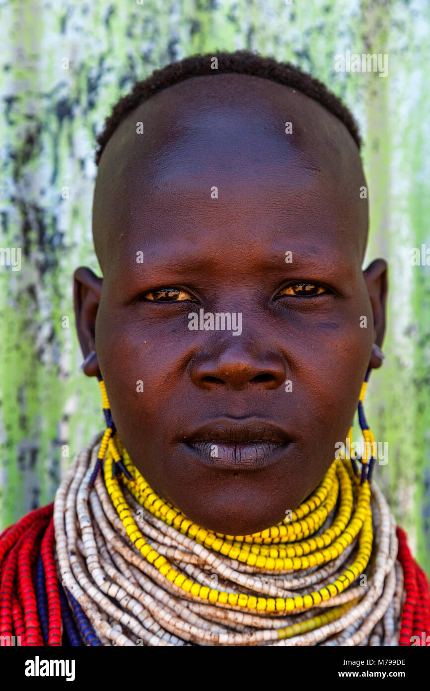 Portrait Young Karo Tribe Woman High Resolution Stock Photography and ...