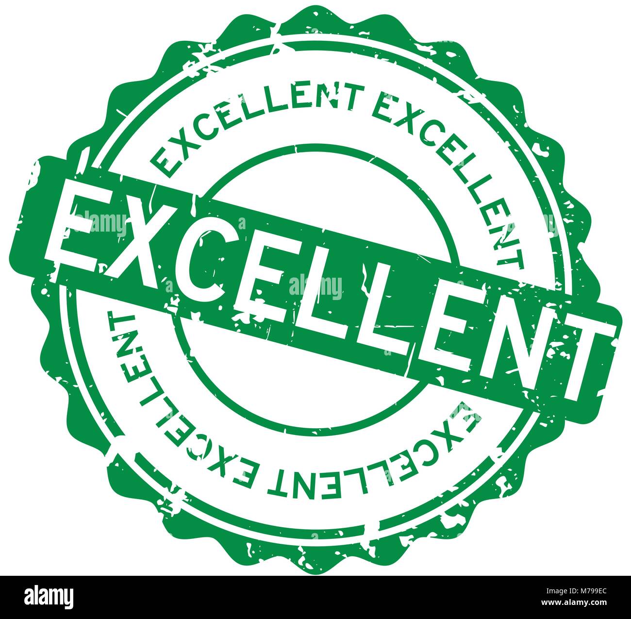 Excellent Round Green Sticker Isolated High Resolution Stock Photography And Images Alamy