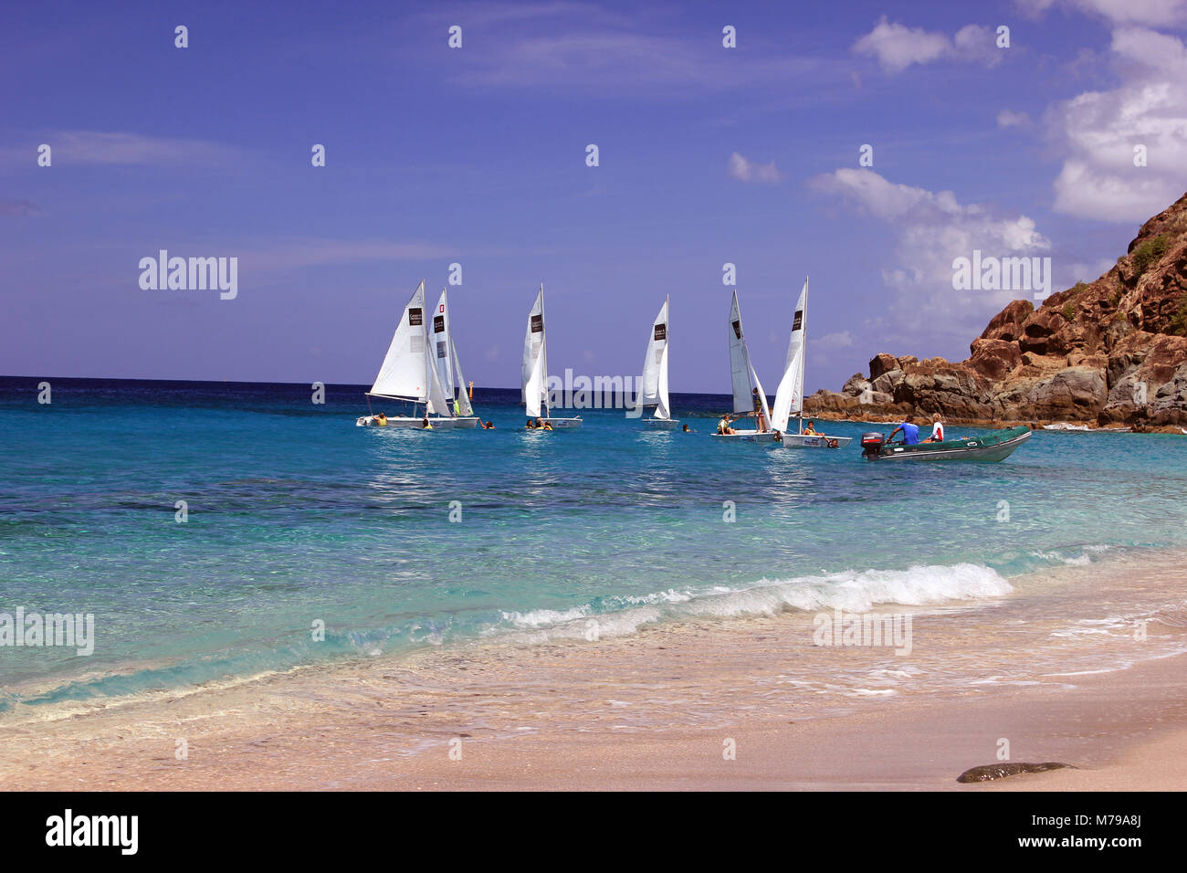 St. Barts in the West Indies Stock Photo