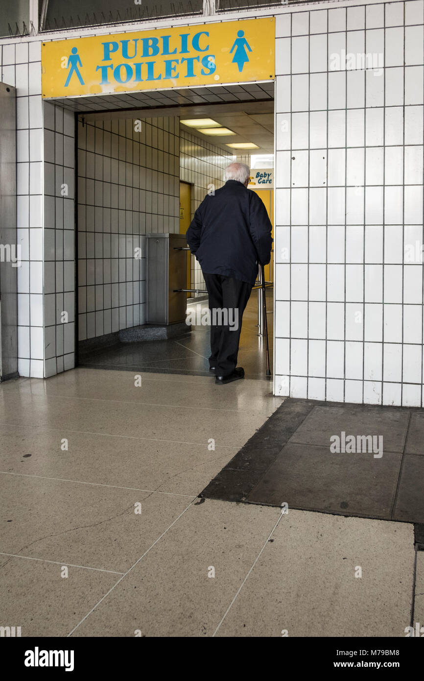 Entrance to Toilets at Poole bus station Stock Photo Alamy