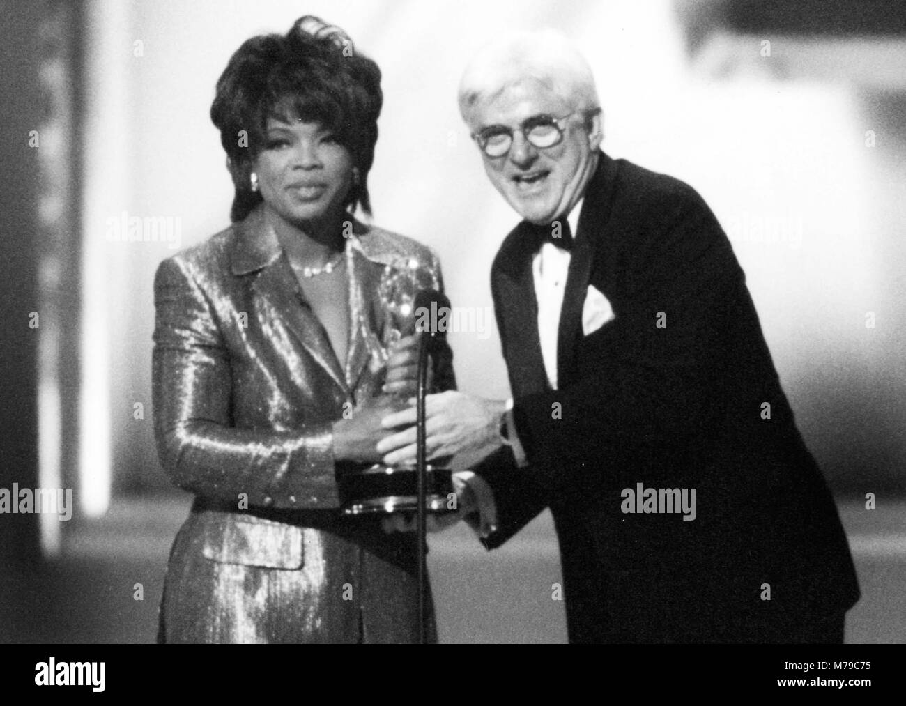 Oprah Winfrey Phil Donahue Photo By John Barrett-PHOTOlink Stock Photo