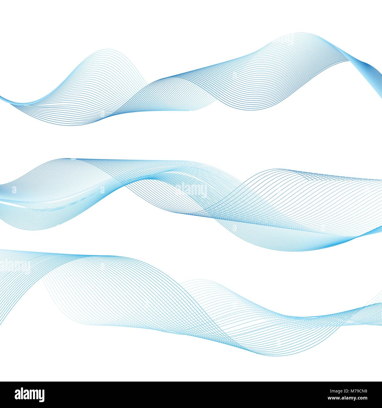 Abstract vector wave on white background. An example of a background ...