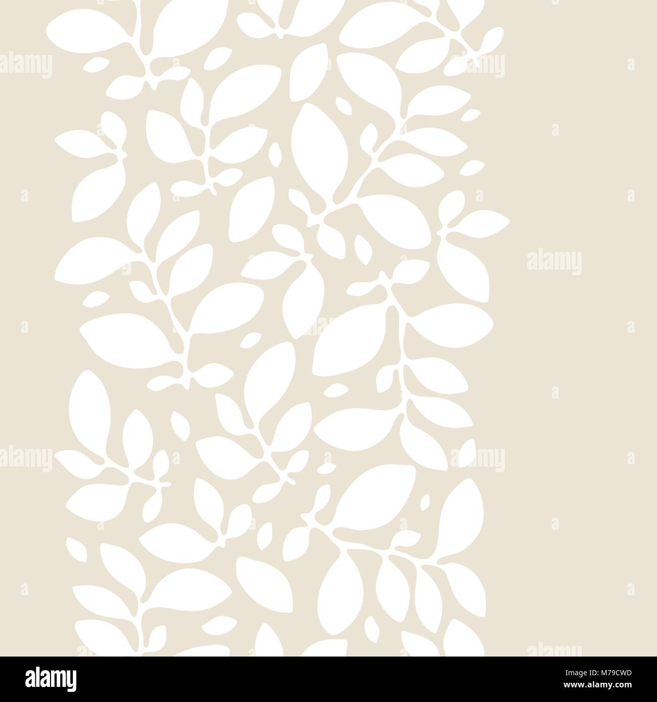 Seamless nature pattern with abstract leaves Stock Vector Image & Art ...