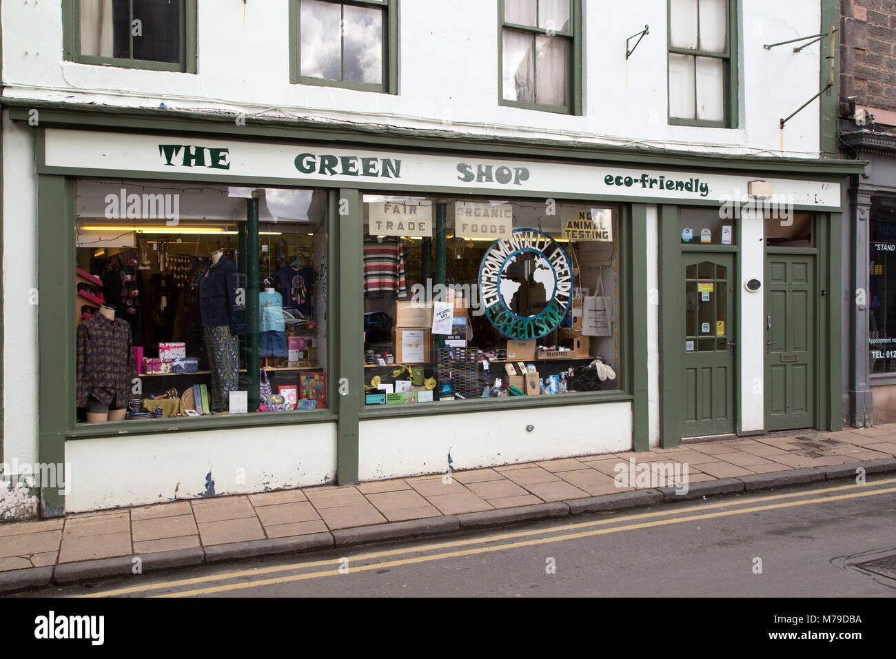 The Green Shop at BerwickuponTweed in England. The store emphasises