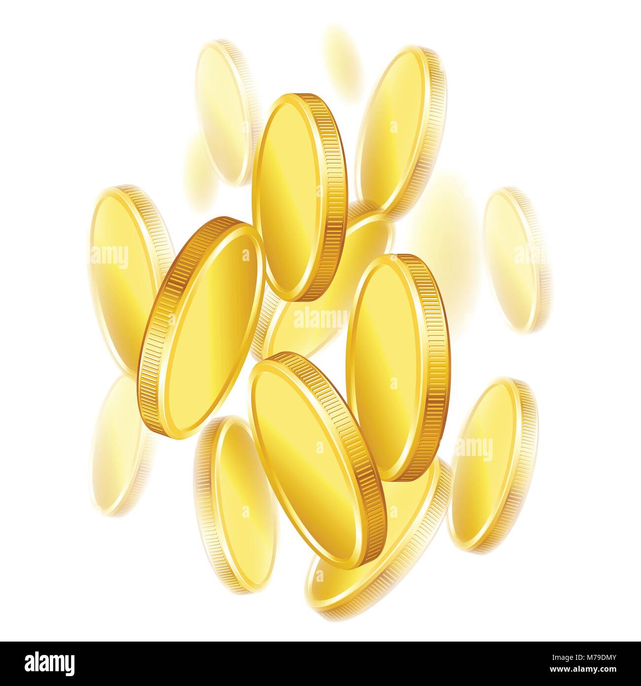 Gold Coins Falling Stock Photos & Gold Coins Falling Stock Images - Alamy